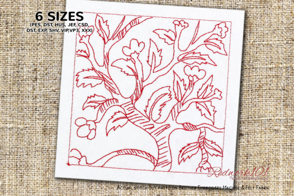 Amazing Tree Redwork Design: A Designer's Review