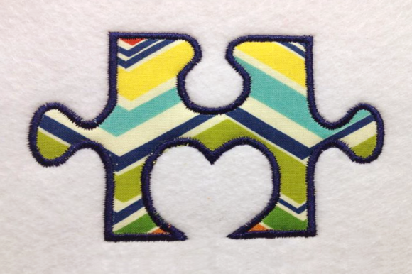 Autism Heart Puzzle Piece Applique: A Design Review