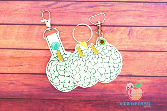Custard Apple ITH KeyFob Snaptab for Boutique Apparel