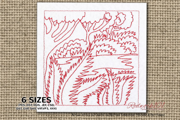 Jungal Scene Bluework: A Designer’s Take on This Forest-Themed Embroidery